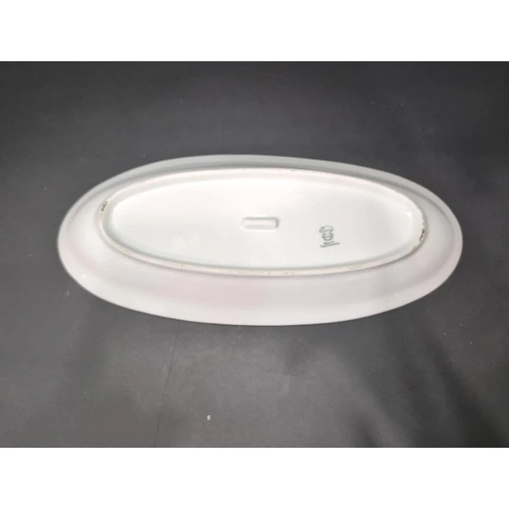 Epiag Elyrian Oval Celery Dish, Czechoslovakian Serving Platter, Vintage Plate‎